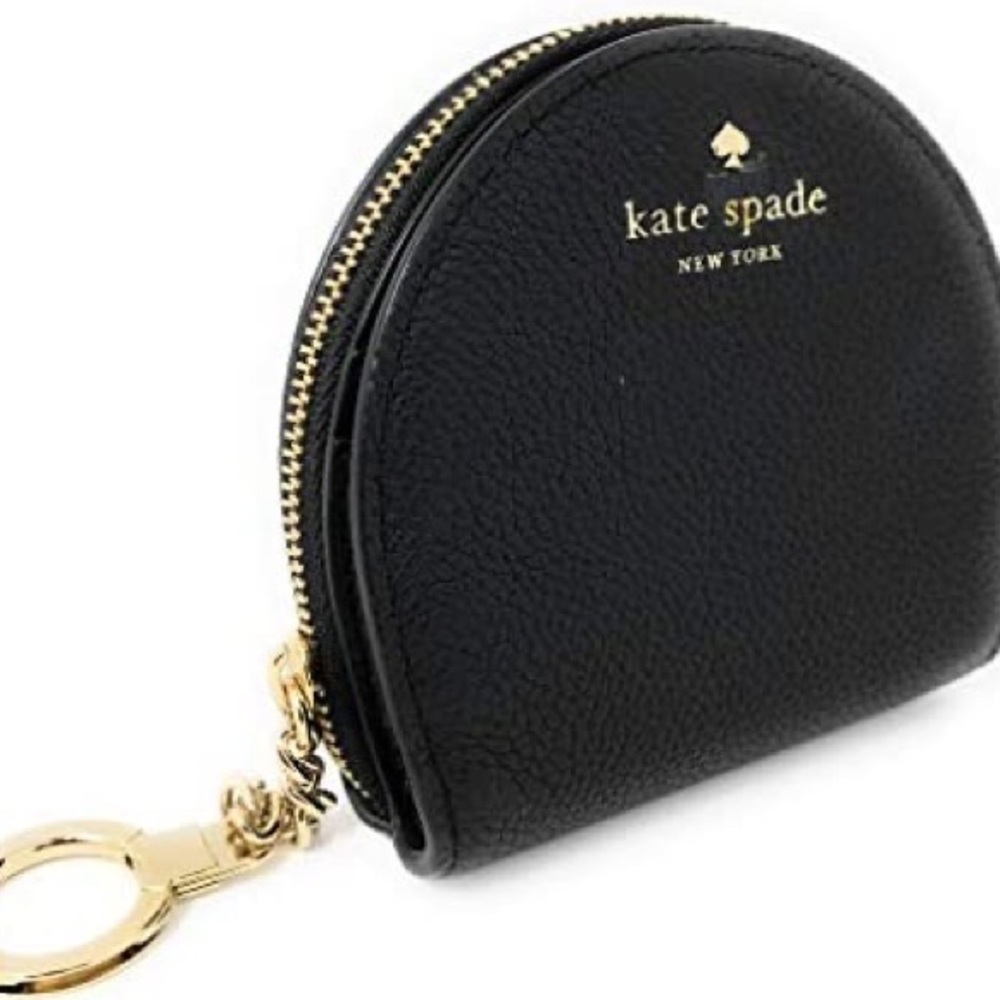 Kate Spade ♠️ half moon wallet keychain/coin purse